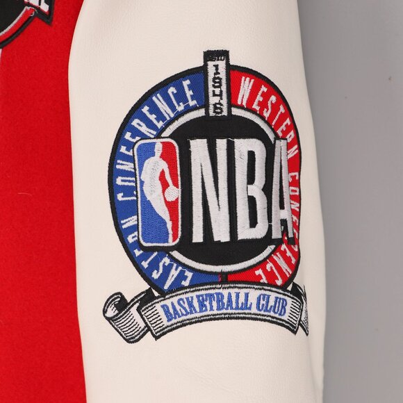 NBA Homecoming Varsity Letterman Jacket Patch Red/White Size S - Picture 5 of 9